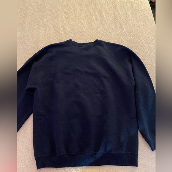 Vegan Vibes Navy Blue Crewneck Sweater Size L - Picture 2 of 3